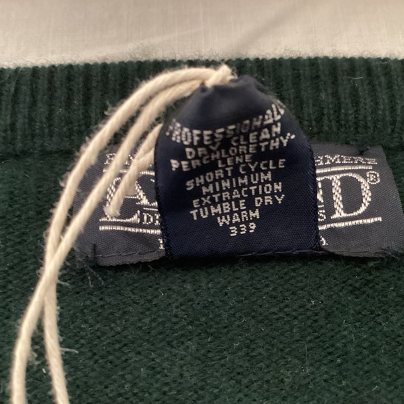 Lands' End Men's Dark Green Cashmere Crewneck Sweater Size XL NWT - Picture 4 of 9